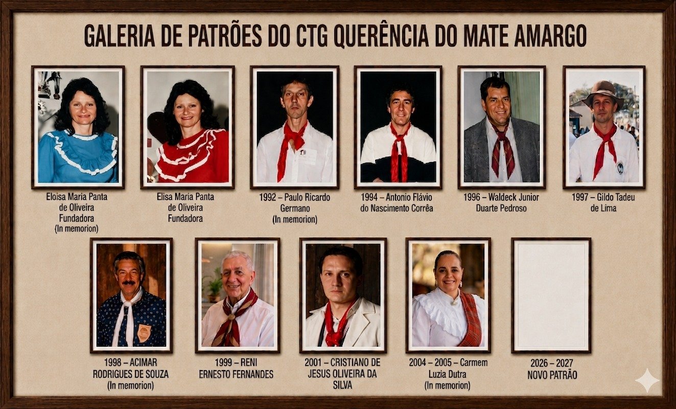 Galeria de Patrões do CTG Recanto do Mate Amargo